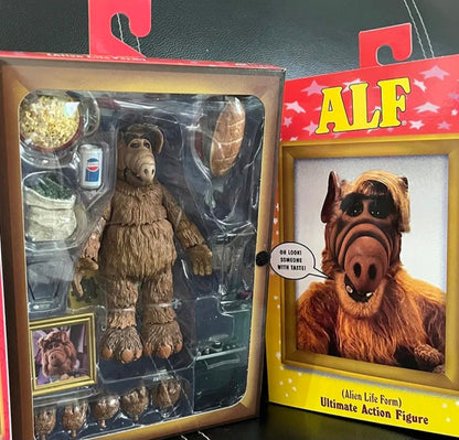 7 Inch ALF (Alien Life Form) Neca Ultimate Action Figure Sealed Box Set + 8 Accessories 7 Interchangeable Hands Based Off 1980 TV Series A++