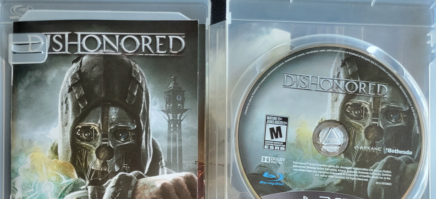 Dishonored (CIB) – Sony PlayStation 3 PS3 – Clean Disc