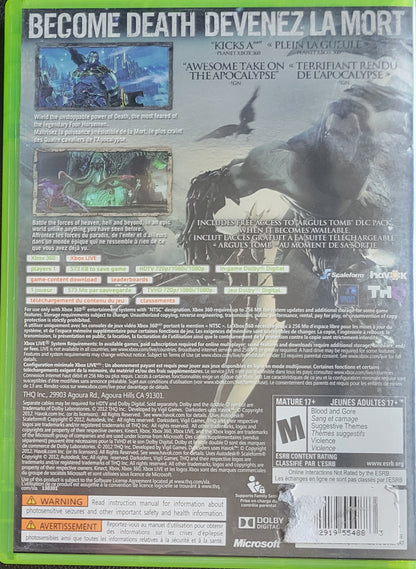Darksiders 2 Limited Edition - (CIB) - Microsoft XBOX 360 - Pre-Owned Like New CLEAN DISC