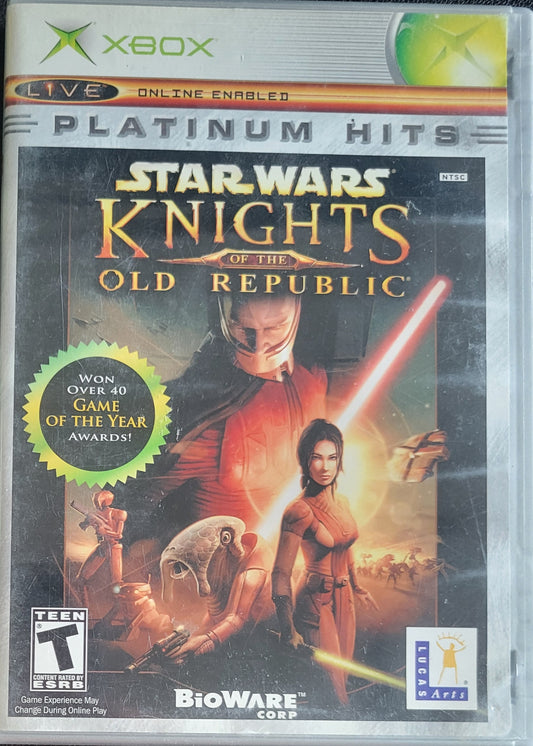 Star Wars: Knights Of The Old Republic *Platinum Hits* - (CIB) OG Microsoft XBOX  Pre-Owned Great Shape Tested & Working CLEAN DISC