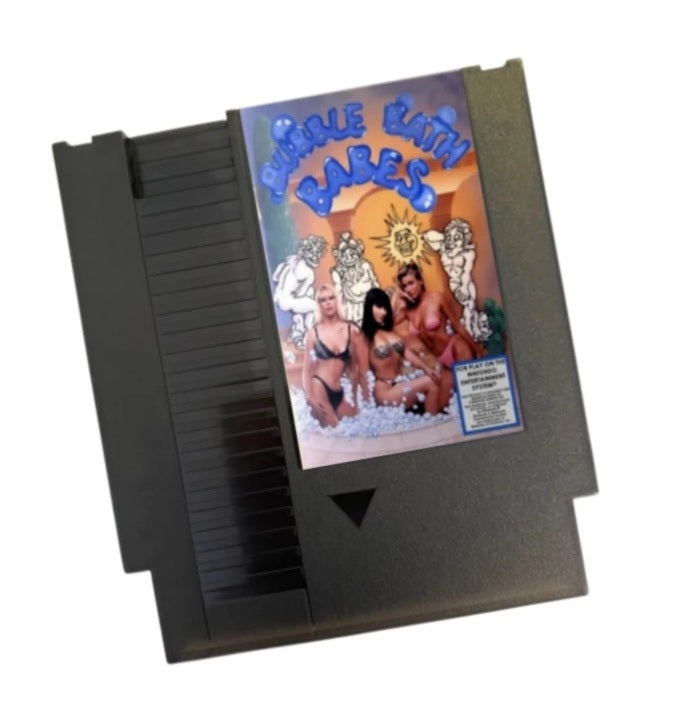 BUBBLE BATH BABES - NES Nintendo Entertainment System 1983 72 Pin 8 Bit Video Game Cartridge