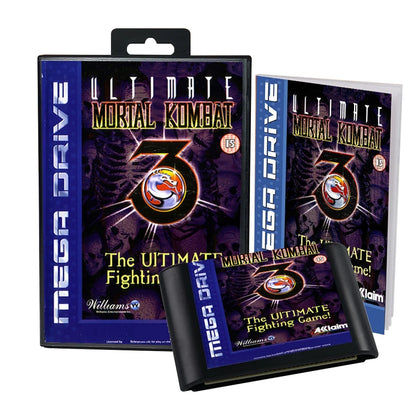 ULTIMATE Mortal Kombat - Boxed (Sega Genesis Cartridge) | 1990 | Action Platformer