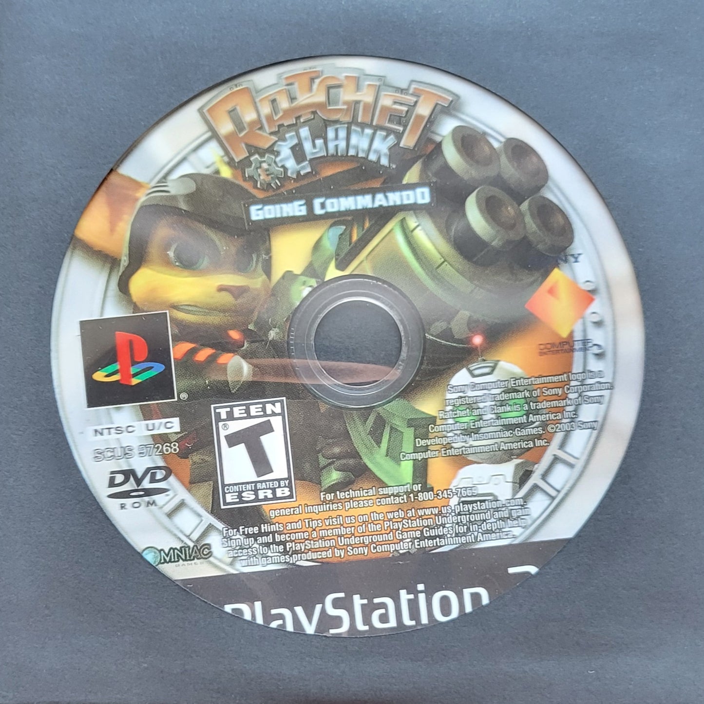 Ratchet Clank: Going Commando - Sony PlayStation 1 PS1 (Disc Only) - Used Condition