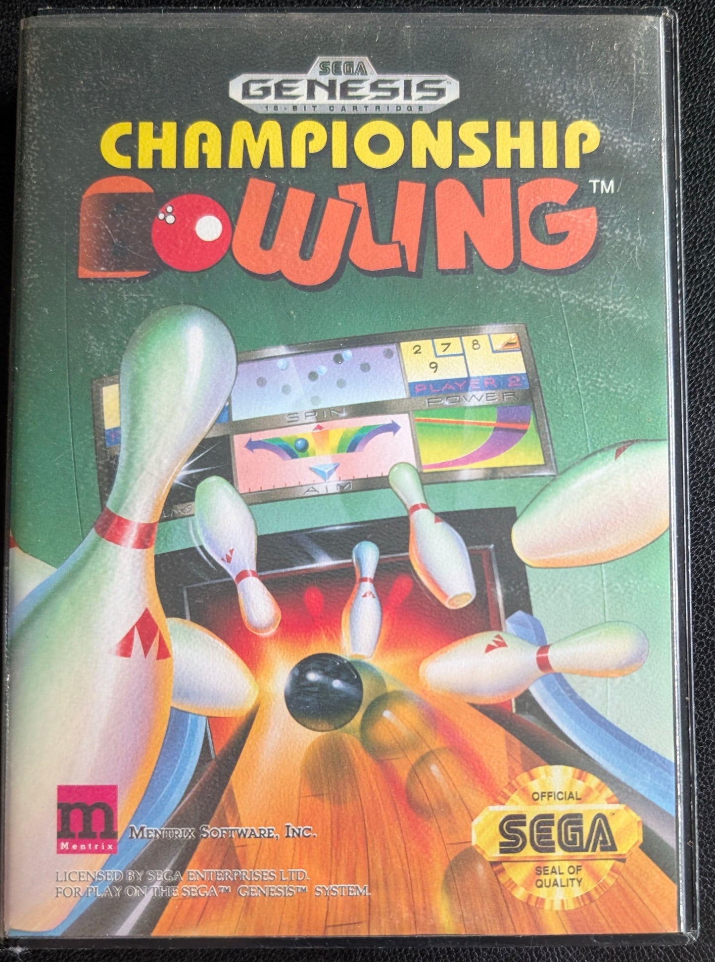 Championship Bowling - CIB (Sega Genesis) | 1993 | Sports / Bowling