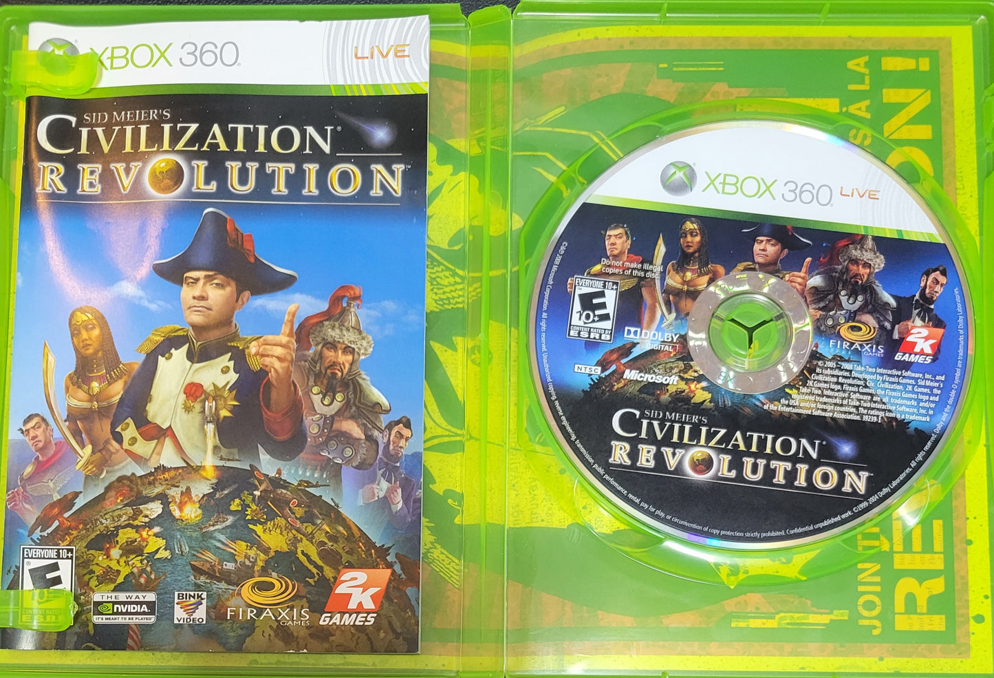 Civilization Revolution – Microsoft Xbox 360 CIB – Clean Disc – RE-SEALED (2008)