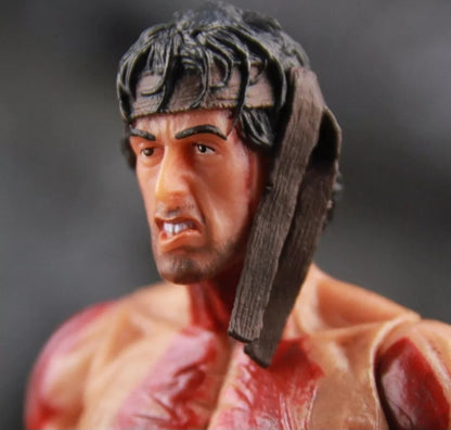 RAMBO 1st Blood 7" Ultra Detail Action Figure Accessory + BATTLE DAMAGED Edition