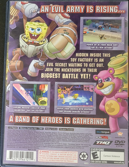 Nicktoons: Attack Of The Toybots - Sony PlayStation 2 PS2 Pre-Owned Tested & Working Great Shape!