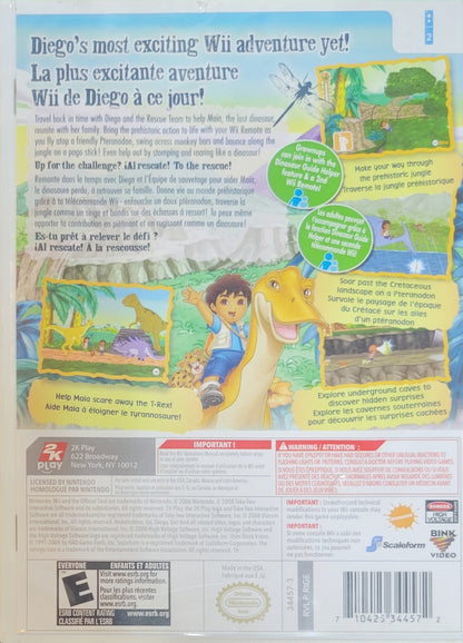 Diego Go! Great Dinosaur Rescue – 2009 Nintendo Wii CIB Re-Sealed Like New