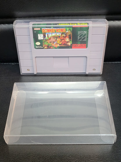 Authentic Donkey Kong Country Cartridge - SNES - Super Nintendo Ent. System NTSC Cartridge + Protector Great Shape