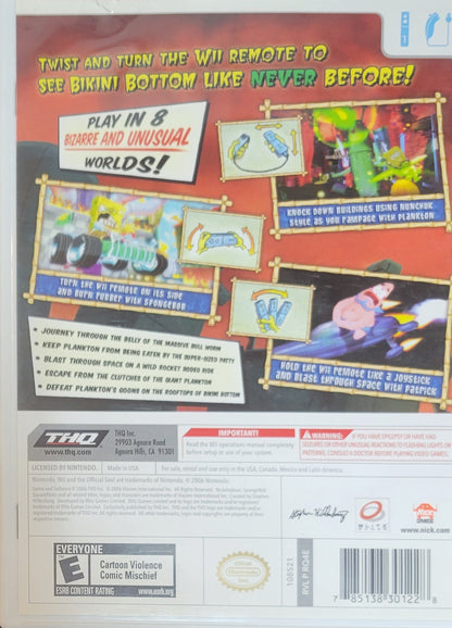 SpongeBob SquarePants: Creature from the Krusty Krab – 2006 Nintendo Wii CIB – RE-SEALED + Clean Disc