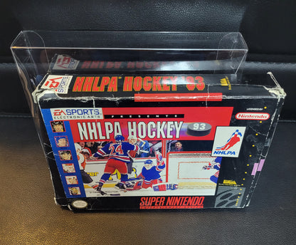 NHLPA Hockey (SNES) - Super Nintendo Ent. 1992 Great Condition - CWB Box + Manual + Protector