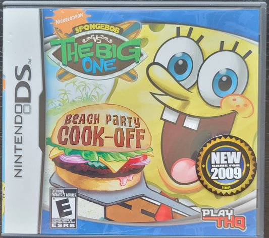 SpongeBob Square Pants: The Big One - Beach Party Cook Off - 2009 Nintendo DS - Handheld Console NTSC Cartridge Only Tested & Working