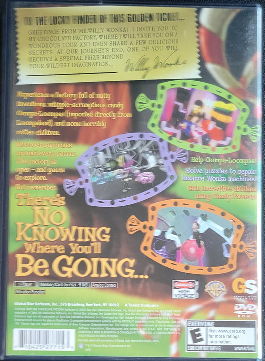 Charlie & The Chocolate Factory – Sony PlayStation 2 PS2 (CIB) – Tested – Re-Sealed (2005)