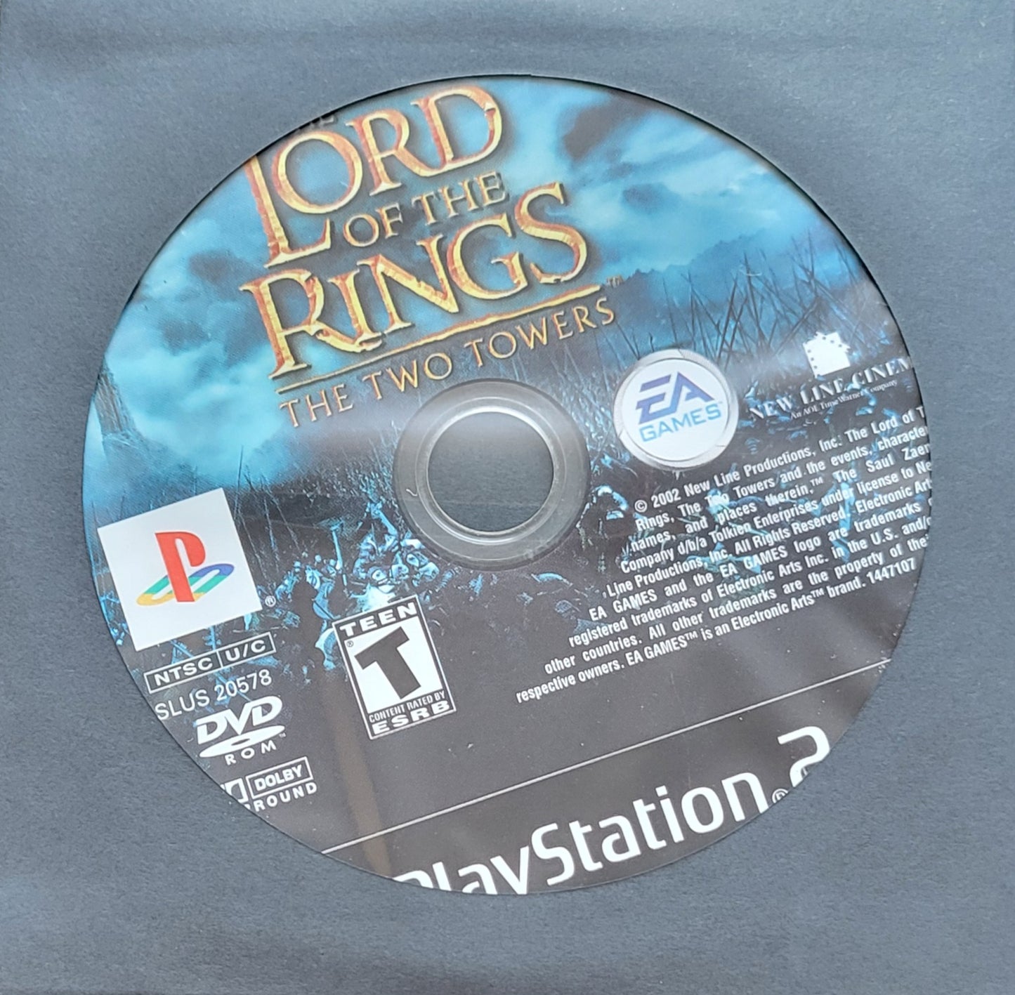 Lord Of The Rings: The Two Towers - Sony PlayStation 2 Ps2 (Disc Only) - Used Condition