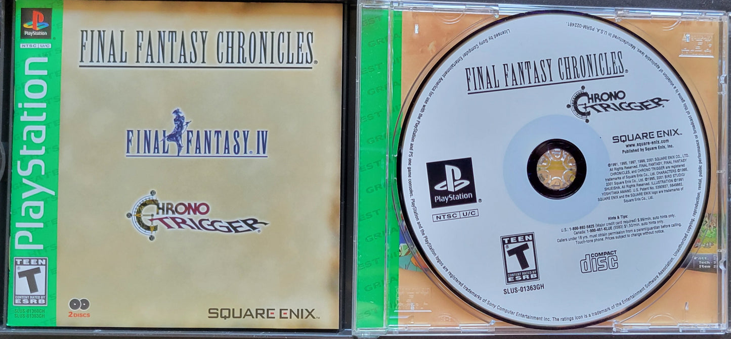 Authentic Final Fantasy Chronicles COLLECTOR'S Package - Sony PlayStation 1 PS1 Complete in Box (CIB) - Great Condition