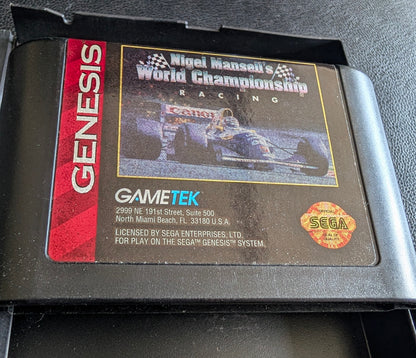Nigel Mansell's Championship Racing - Boxed (Sega Genesis) | 1993 | Racing / Driving
