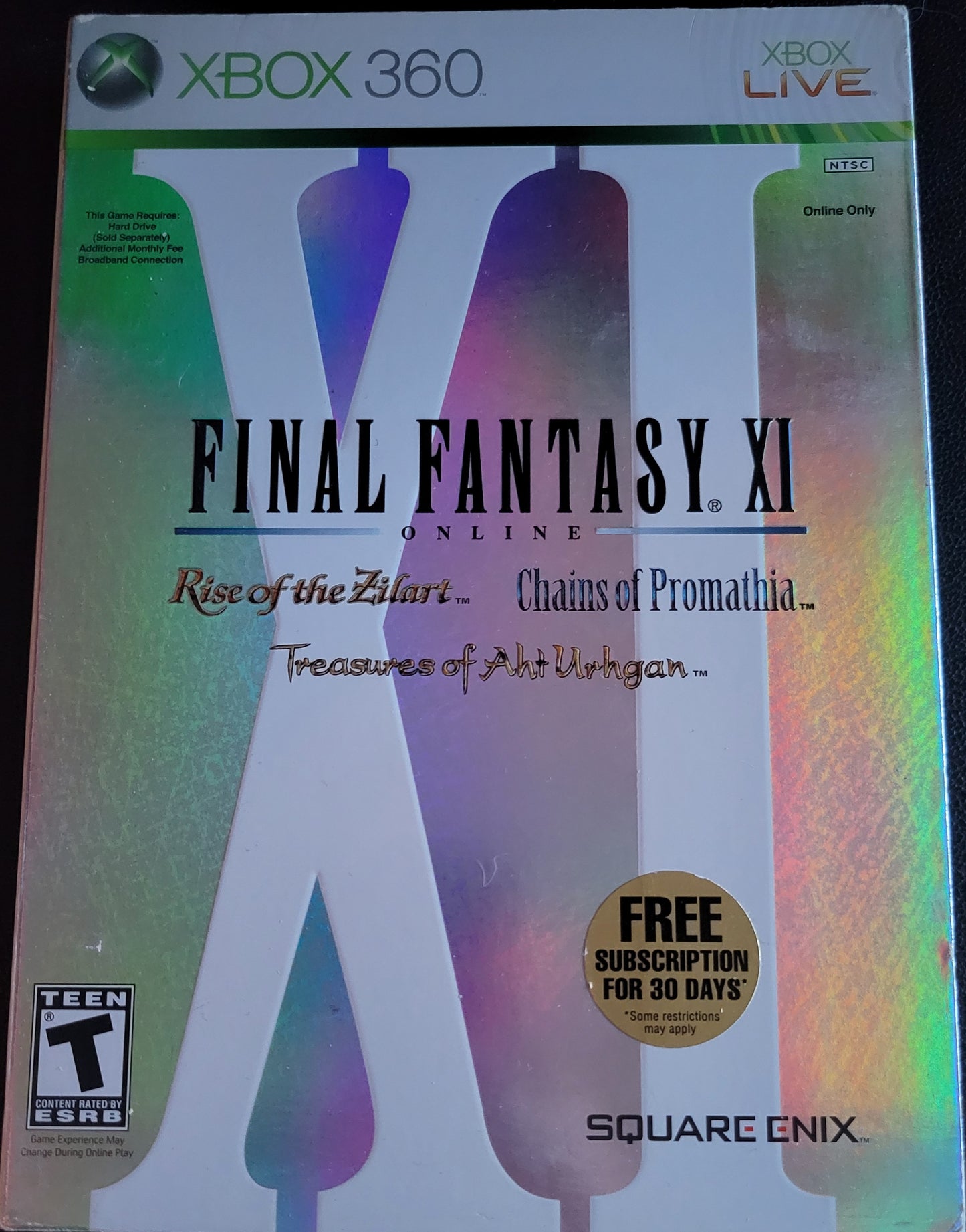 Final Fantasy XI LIMITED EDITION BOX SET - Microsoft XBOX 360 - MINT CIB Pre-Owned Great Shape Tested & Working