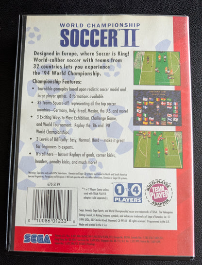 World Championship Soccer 2 - Boxed CIB (Sega Genesis) | 1994 | Sports / Soccer