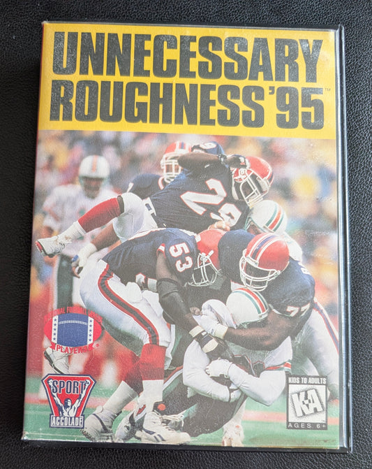 Unnecessary Roughness ’95 - Boxed CIB Factory Plastic (Sega Genesis) | 1995 | Sports / Football