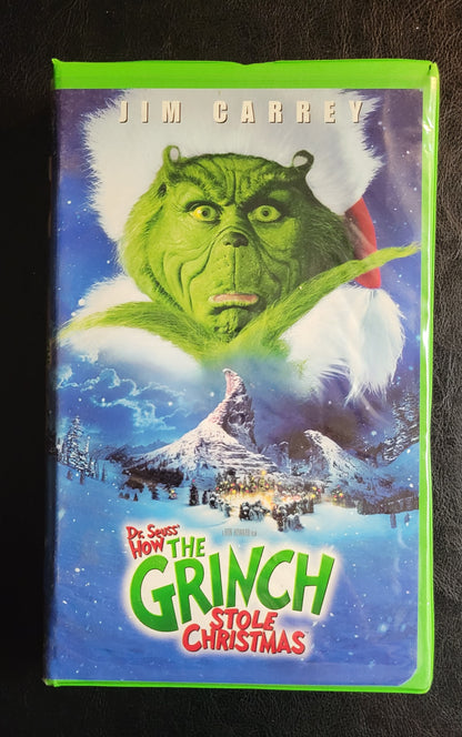 Dr. SEUSS: How The GRINCH Stole Christmas 1990's VHS Pre - Owned Tape + Box