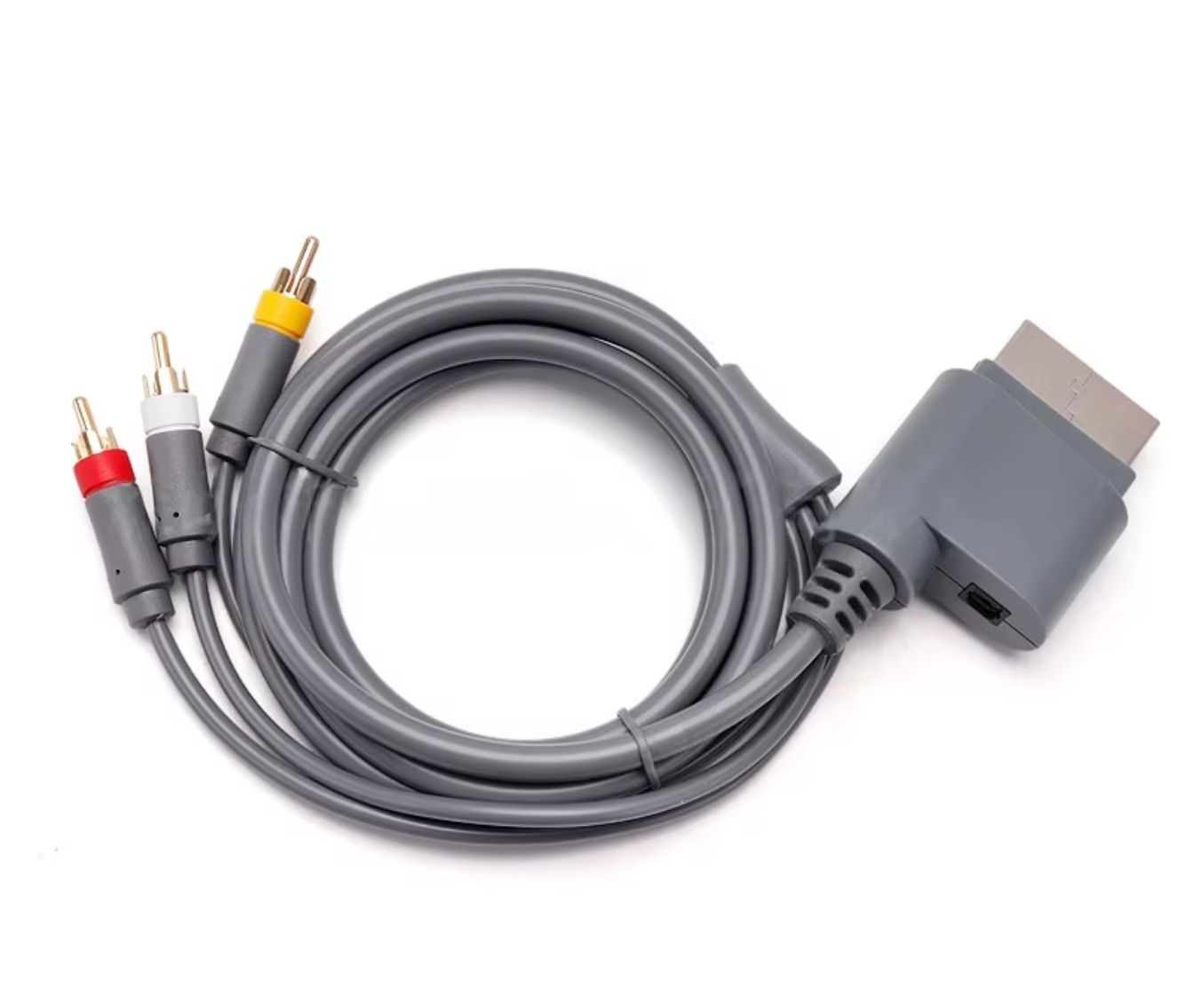 Xbox 360 AV Cable (Aftermarket) | Black or Gray | Replacement Audio Video Cable
