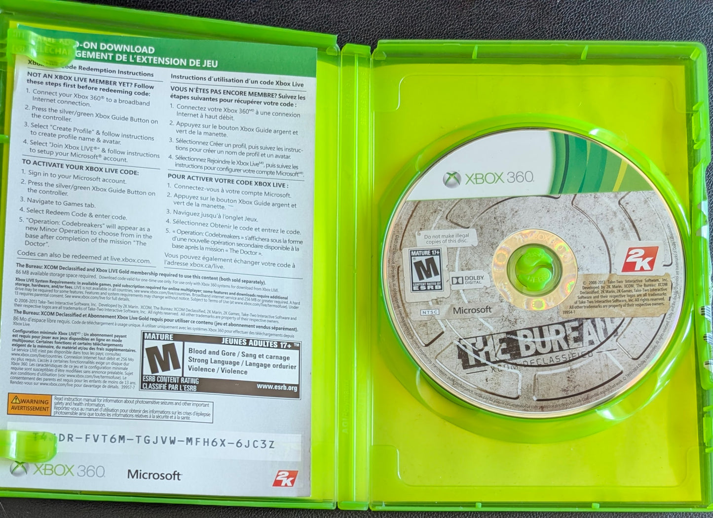 The Bureau: XCOM Declassified (2013) - CIB Xbox 360 | RE-Sealed