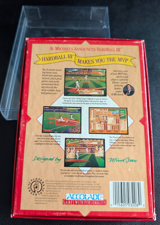 Hard Ball III - Boxed CIB (Sega Genesis) | 1992 | Sports / Baseball