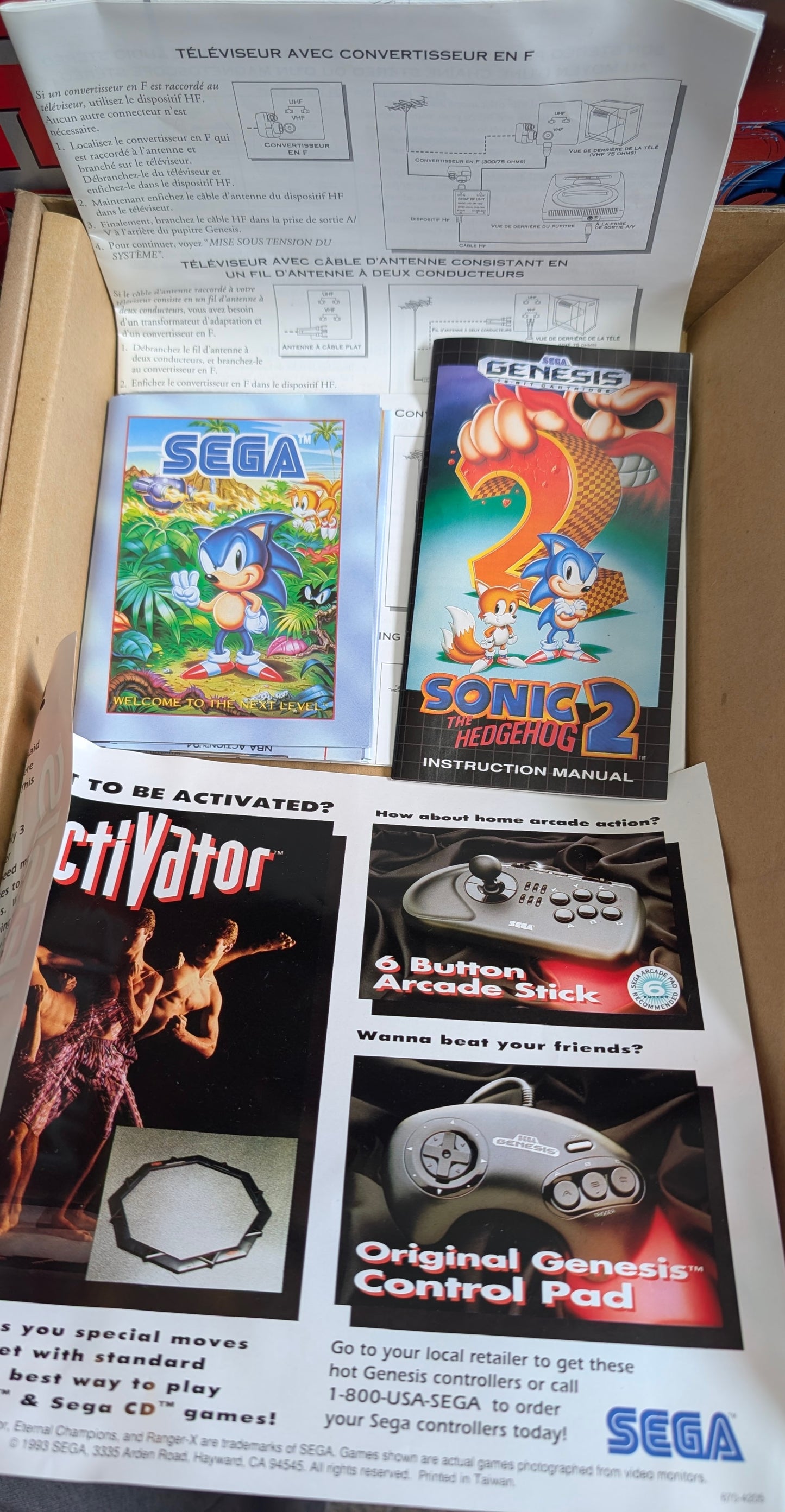 MINT Sega Genesis Model 2 Sonic 2 Edition – OPEN BOX | Complete | FACTORY New Condition