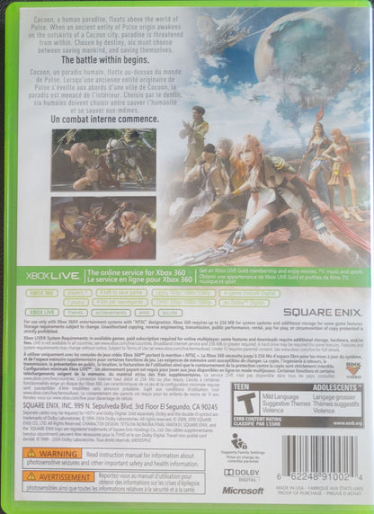 Final Fantasy XIII *Platinum Hits* - (CIB) - Microsoft XBOX 360 - Pre-Owned Like New CLEAN DISC