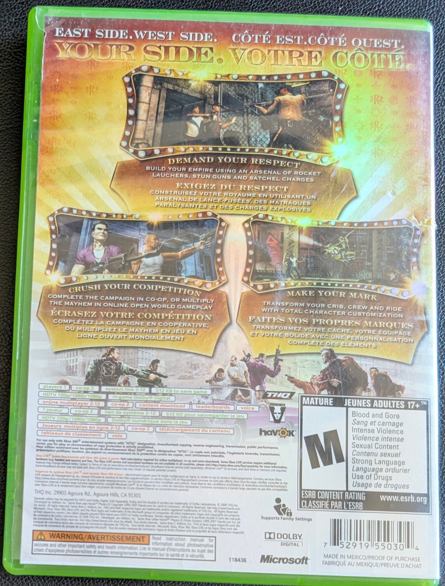 Saints Row 2: Holo Cover (2008) - Xbox 360 | RE-Sealed