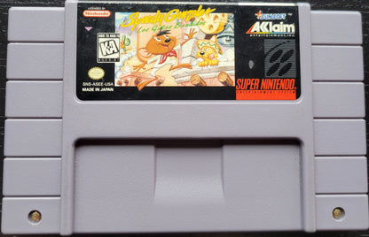 Authentic Speedy Gonzalas In: Los Gatos Bandidos - SNES - Super Nintendo Ent. System 1995 NTSC Cartridge + Protector