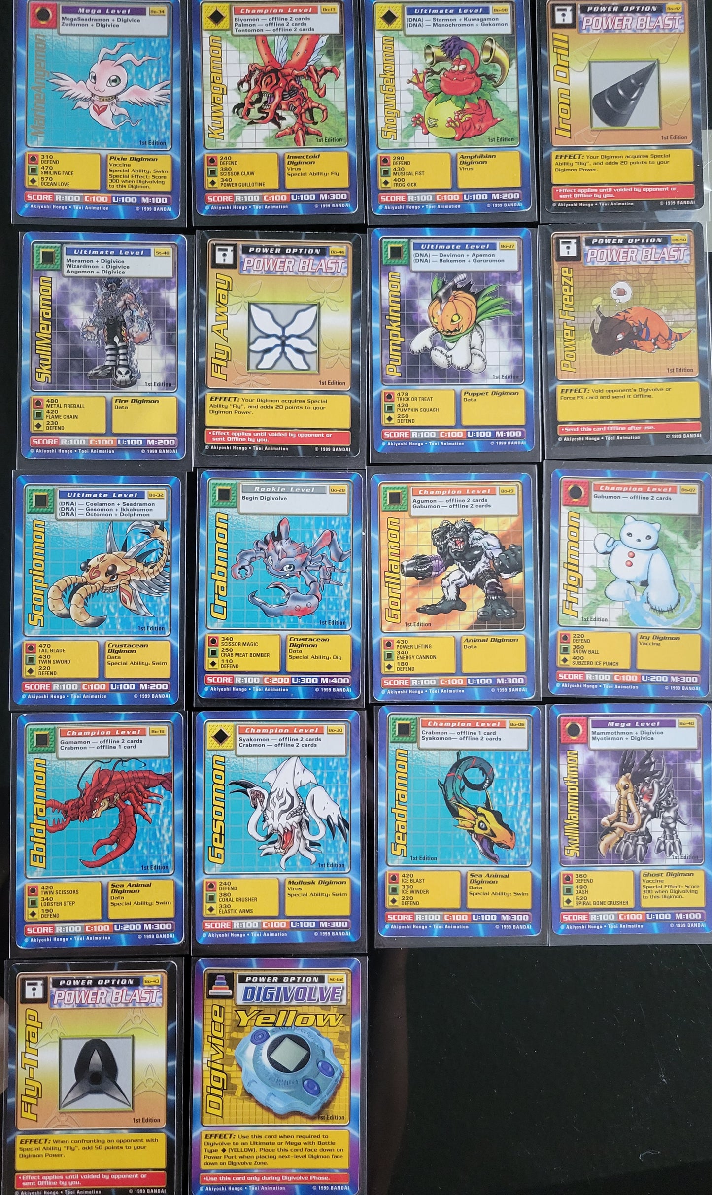 1999 HUGE LOT BANDAI: DIGIMON Including Original 1st Editions!! Trading Cards