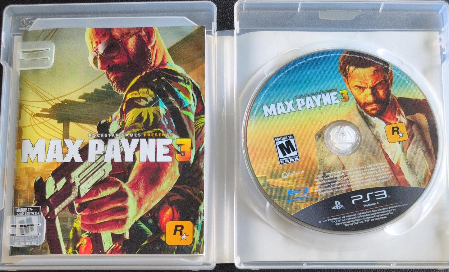 Max Payne 3 – Sony PlayStation 3 PS3 – Clean Disc