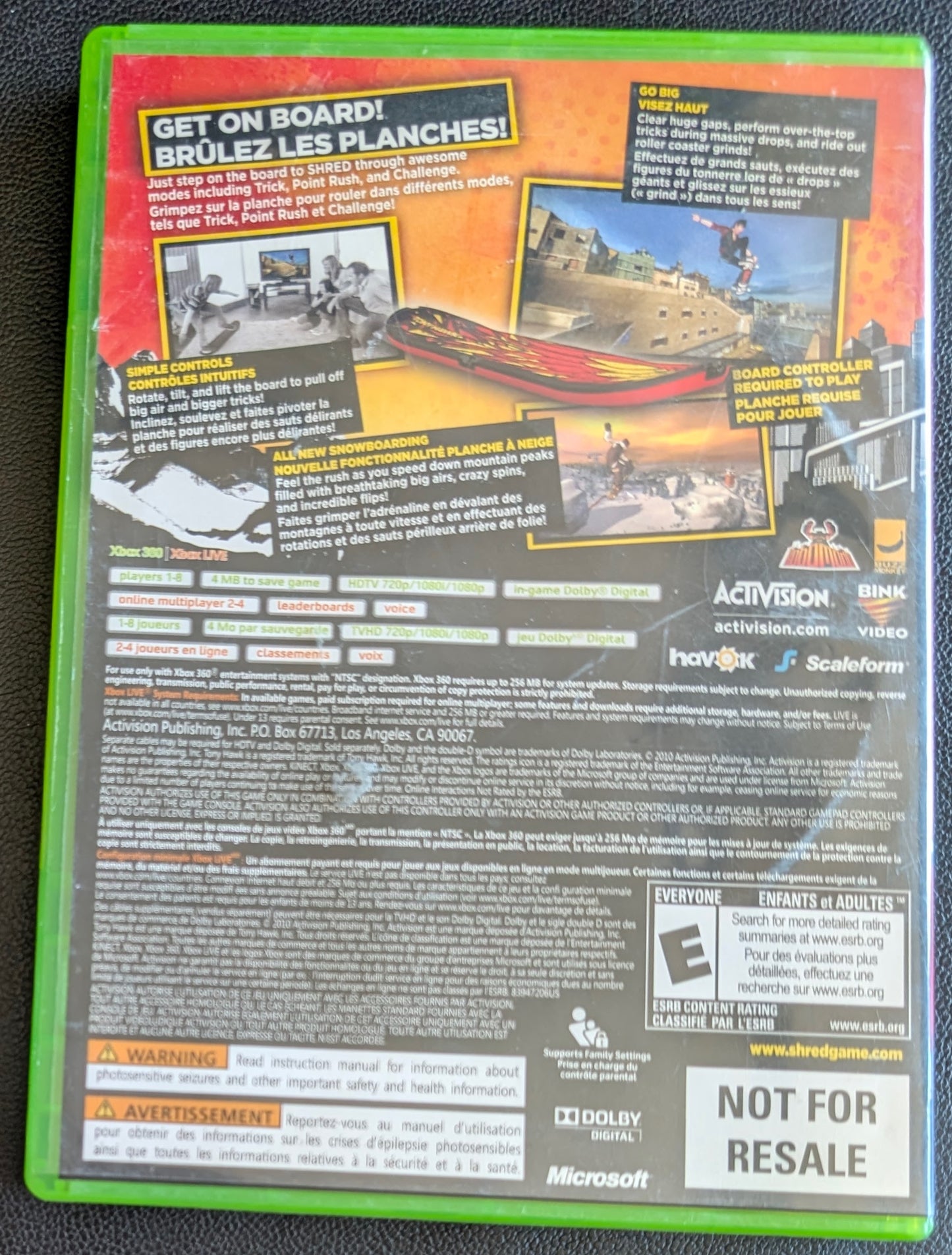 Tony Hawk: Shred (2010) - Xbox 360 | RE-Sealed