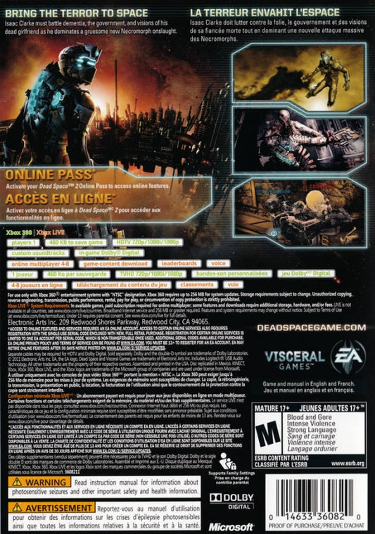 Dead Space 2 – 2011 Microsoft Xbox 360 CIB – RE-Sealed – Excellent