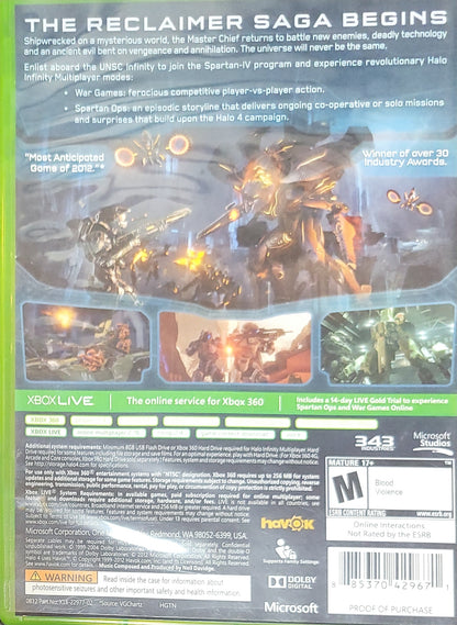 Halo 4 – Microsoft Xbox 360 CIB – Clean Disc – RE-SEALED (2012)