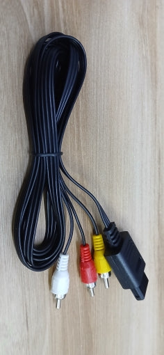 Nintendo SNES N64 GameCube AV Cable (Aftermarket) | 3-Prong Composite Cable | Replacement