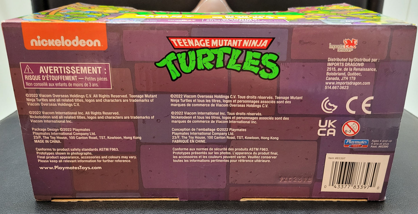 Giant Original 1989 Ninja Turtles Movie TMNT Teenage Movable Toys Mutant Action Figure Weapons + Pizza Included COWABUNGA DUDES!