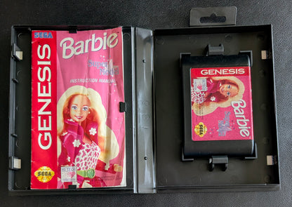 Barbie: Super Model - CIB Boxed Hang Tab (Sega Genesis) | 1993 | Action / Adventure