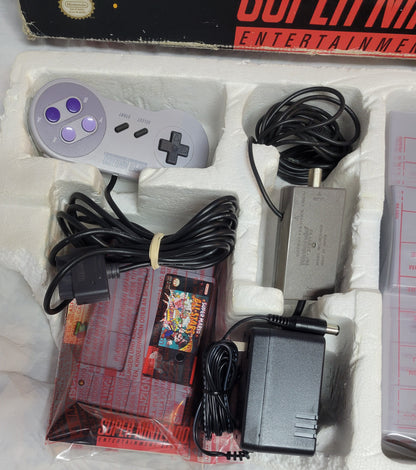 Super Nintendo Entertainment System ALL STARS EDITION Console – Complete in Box FACTORY PLASTIC | Super Mario All-Stars + 1 Controller + Hookups | Immaculate Condition