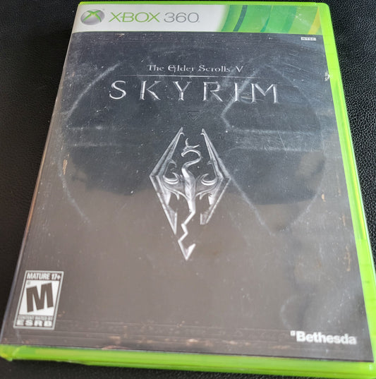 SKYRIM The Elder Scrolls + Hard To Find MAP POSTER - Microsoft XBOX 360 - CIB Pre-Owned Great Shape Tested & Working