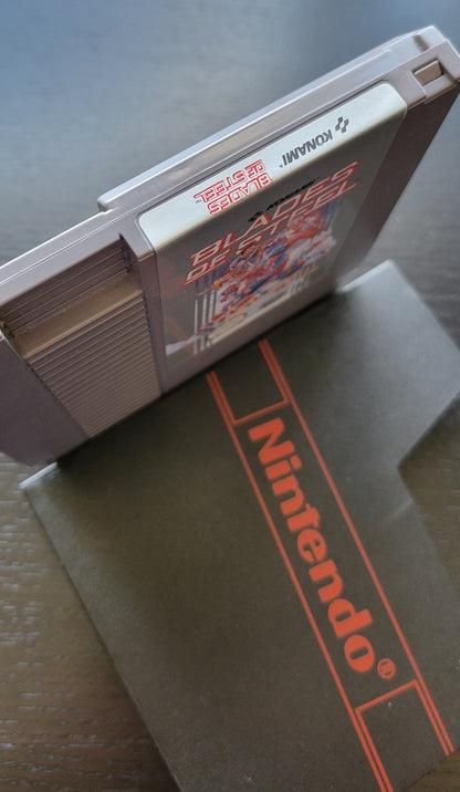 BLADES OF STEEL - Authentic NES (Nintendo Entertainment System 1985) 72 Pin 8 Bit Video Game Cartridge