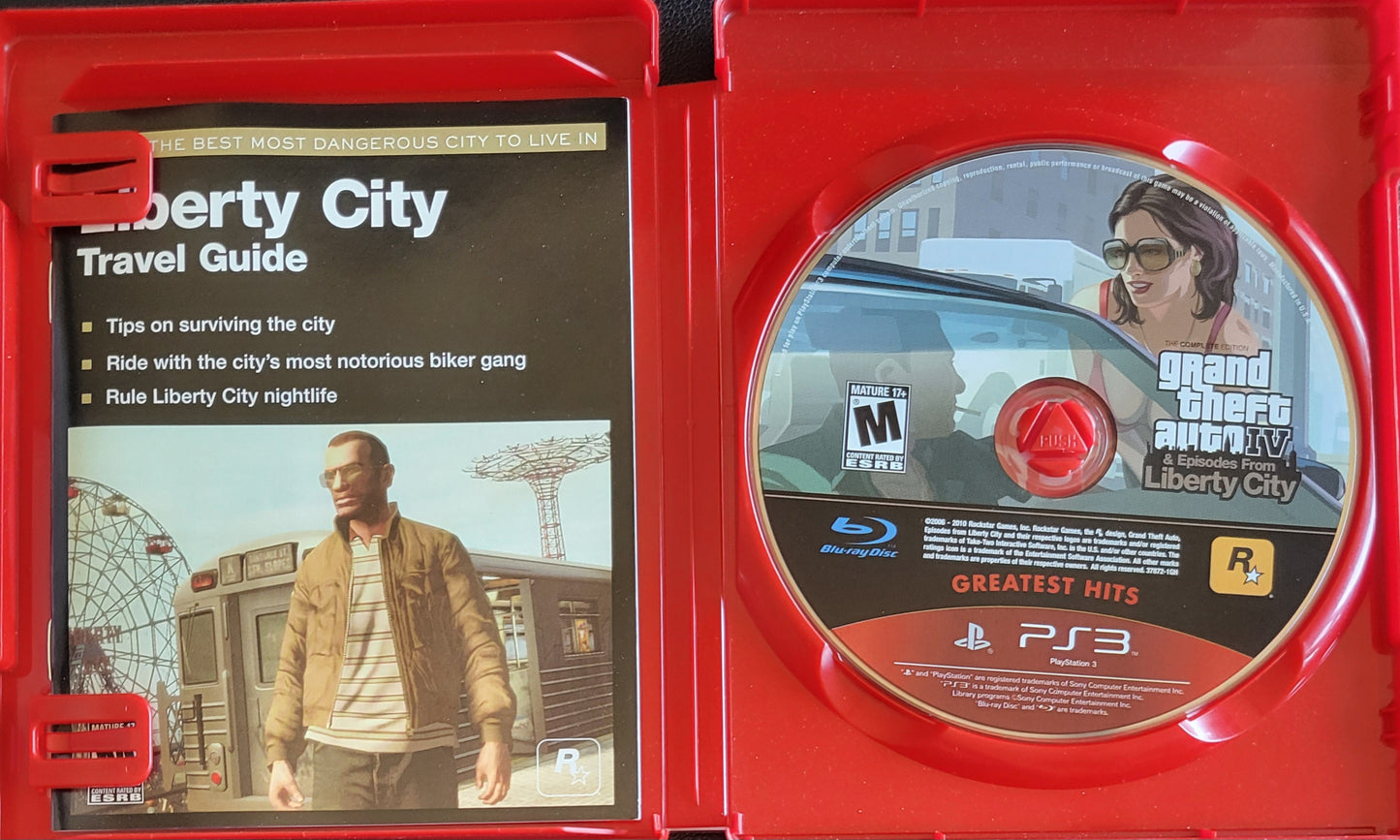 GTA Grand Theft Auto IV + Episodes From Liberty City – Greatest Hits – Sony PlayStation 3 (PS3) | Pre-Owned, RESEALED