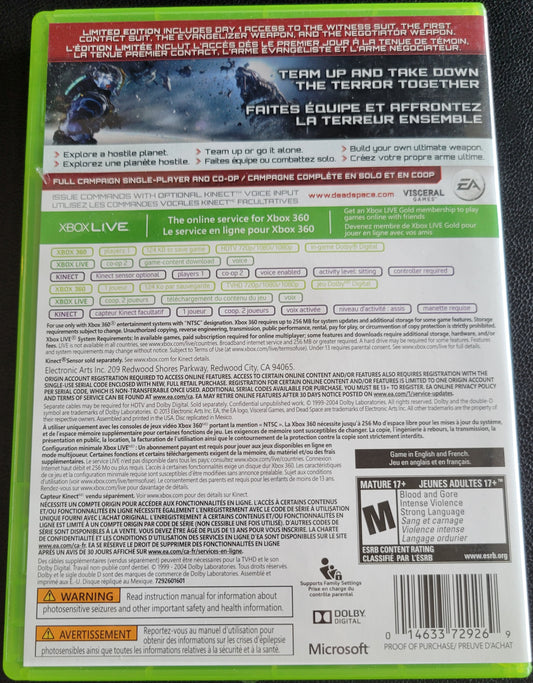 Dead Space 3 Limited Edition - Microsoft XBOX 360 - CIB Re-Sealed