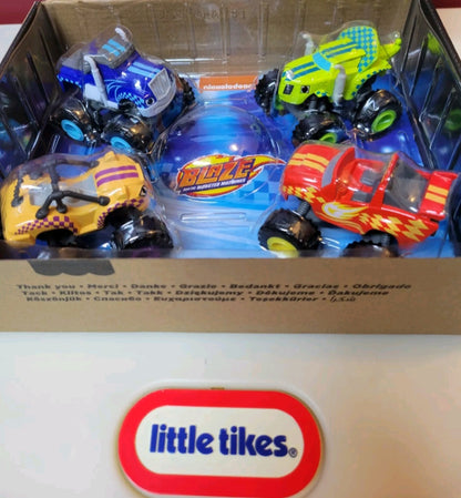 DURABLE Blaze & The Monster Machines Boxed Set Of 4 Fisher Price Diecast Ages 3+