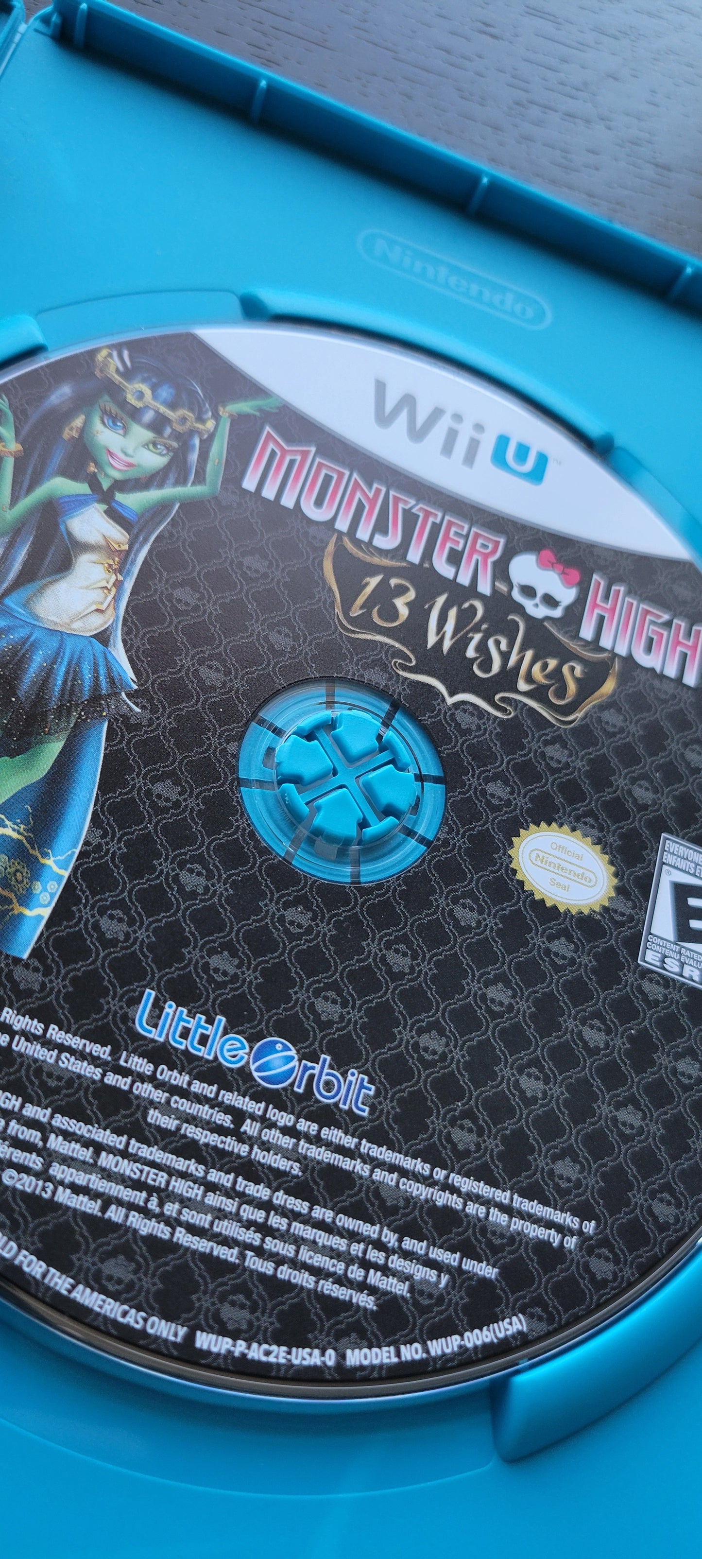 Monster High: 13 Wishes - 2013 Nintendo - Wii U - Entertainment System CIB Clean Disc Tested & Working