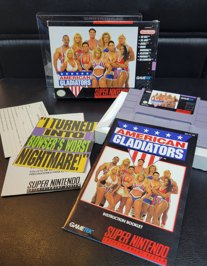 American Gladiators (SNES) - Super Nintendo Ent. 1993 IMMACULATE Condition - (REAL CIB)