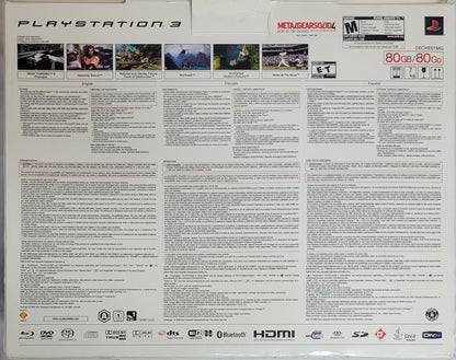 RARE Metal Gear Solid 4 Special Edition – Limited Package CIB | PS3 Slim Console + 1 Controller + Hookups | Factory Inserts | Matching Serials | Excellent Condition