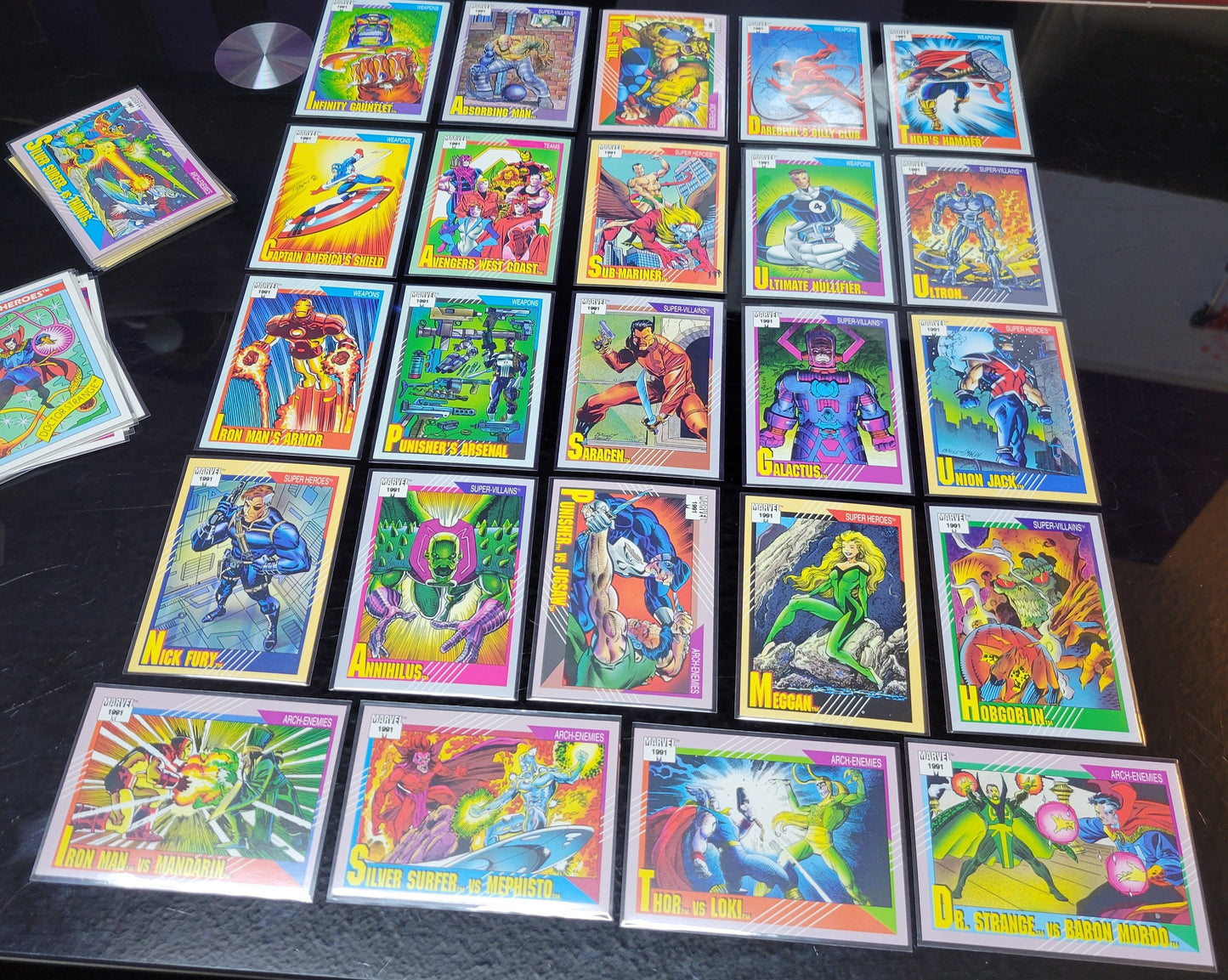 25 Ultra Mint 2nd EDITION / APPEARANCE Marvel Super Heros Ever On Cards - 1991 Original & Authentic Masterpiece Set Must See For Comic Fans!