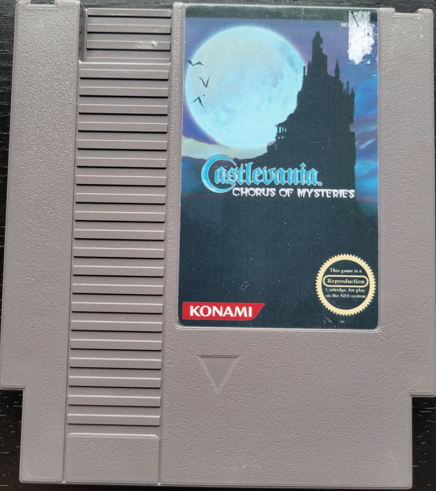 Original CASTLEVANIA: Chorus Of Mysteries 95' Licensed Repro Hard To Find Label - NES (1990 Nintendo Entertainment System) 72 Pin 8 Bit Video Game Cartridge + Protector GREAT SHAPE